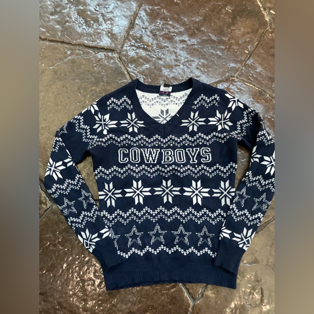 Dallas Cowboys Women's V-Neck Ugly Christmas Sweater Women’s